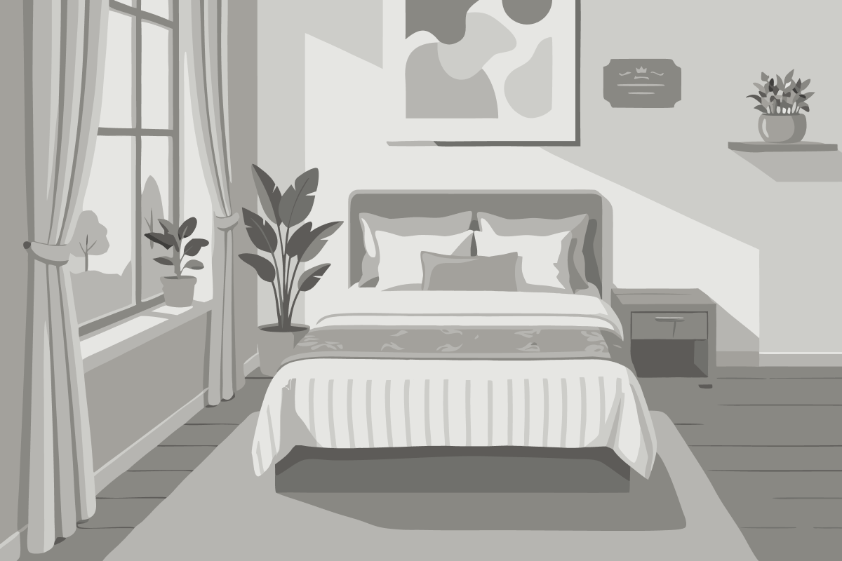 Studio-Apartment mit Queensize-Bett